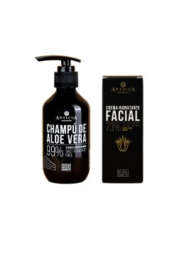 Shampooing 200ml + Crème visage Aloe 100ml 